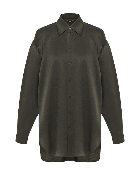 Dark Green Silk Shirt, 1