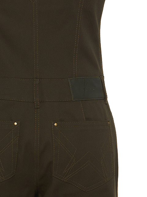 Dark Green Denim Jumpsuit, 4 Dark Green Denim Jumpsuit, 4