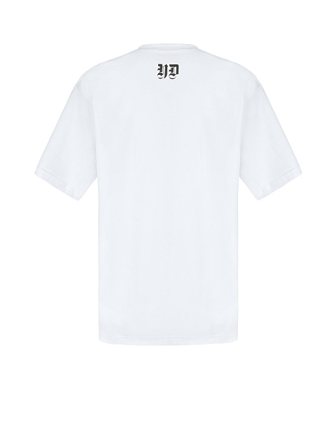 Printed White Cotton T-Shirt, 2