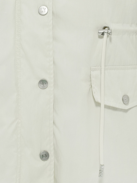 Kids’ milk-colored parka made of raincoat fabric with faux fur, 5 Kids’ milk-colored parka made of raincoat fabric with faux fur, 5