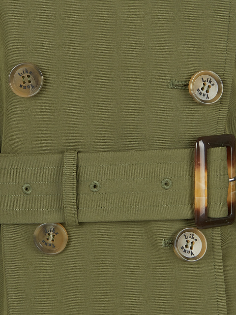 Khaki Cotton Trench Coat, 4 Khaki Cotton Trench Coat, 4