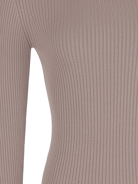 Light brown ribbed knit turtleneck, 4 Light brown ribbed knit turtleneck, 4