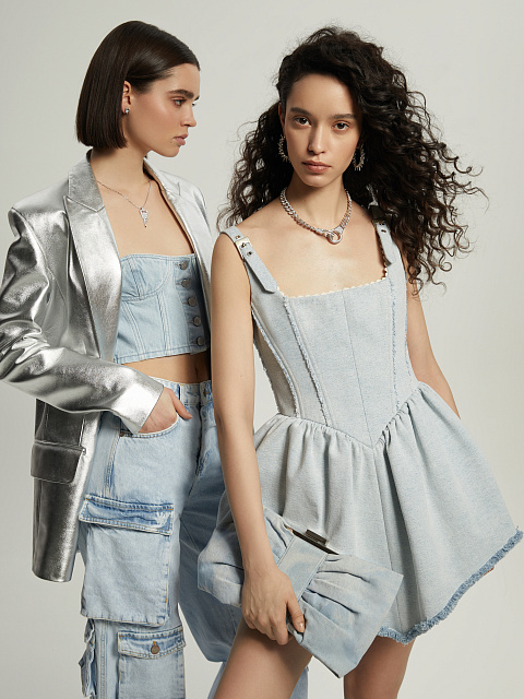 Light Blue Denim Top, 4