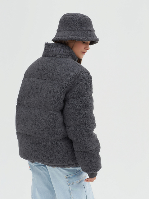 Graphite Teddy Padded Jacket, 6