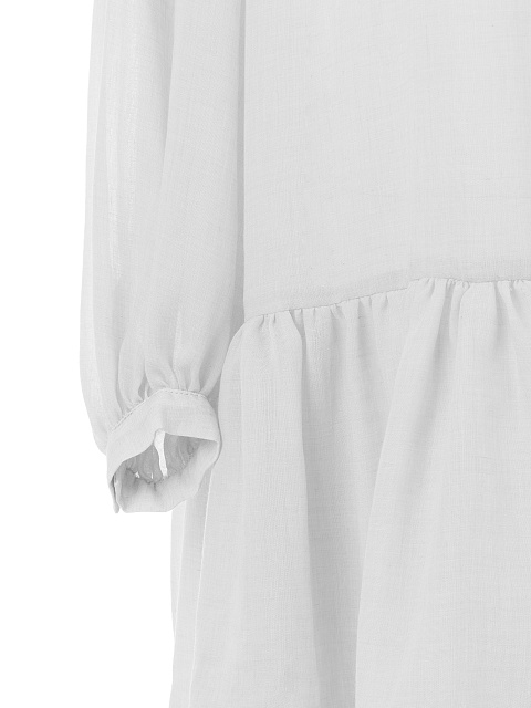 White Cotton Shirt Dress , 3