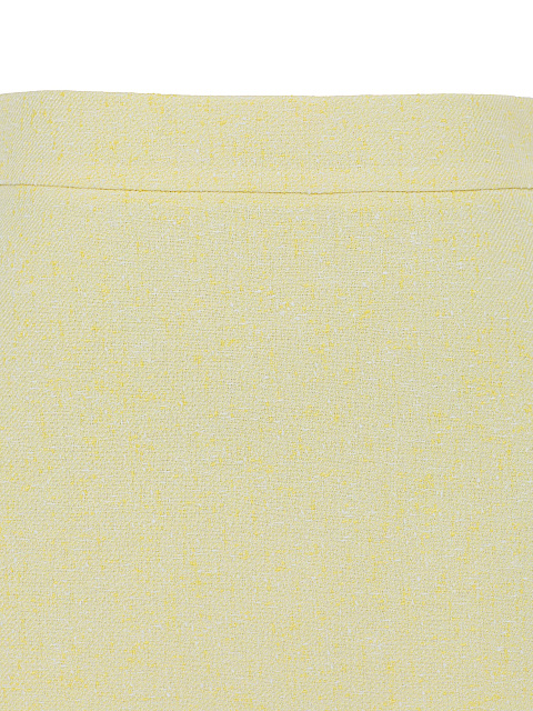 Yellow Tweed Suit Of A Long Jacket And A Mini Skirt, 6