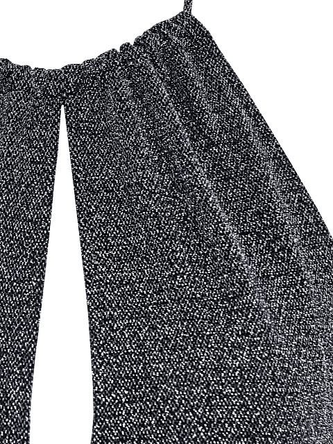 Grey Lurex Jersey Bodysuit, 4