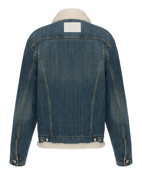 Blue Denim & Mink Fur Jacket, 2