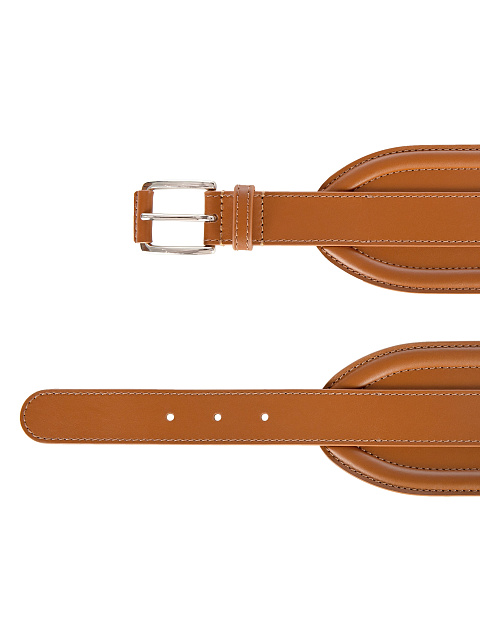 Wide Brown Leather Belt, 2