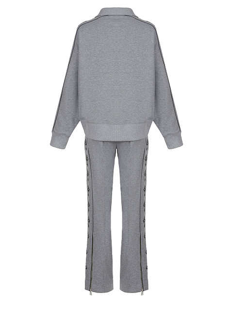 Grey Cross Embroidered Jersey Suit, 2 Grey Cross Embroidered Jersey Suit, 2