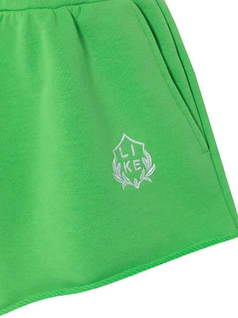 Lime Green Jersey Sweatshirt & Shorts Set, 5 Lime Green Jersey Sweatshirt & Shorts Set, 5