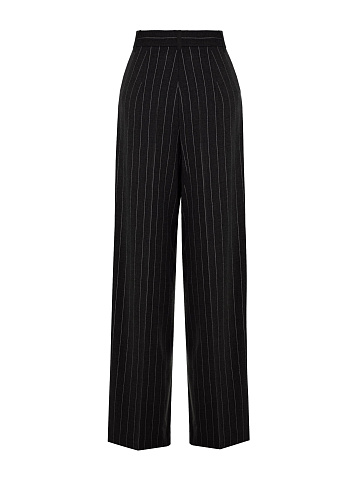 Black Striped Wide Pants, 2