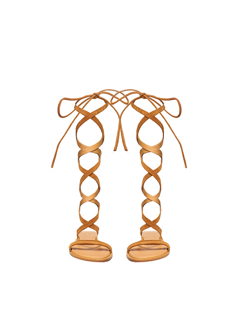 Brown Suede Gladiator Sandals, 2
