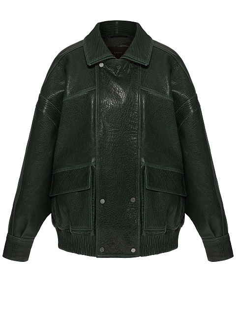 Green leather jacket, 1