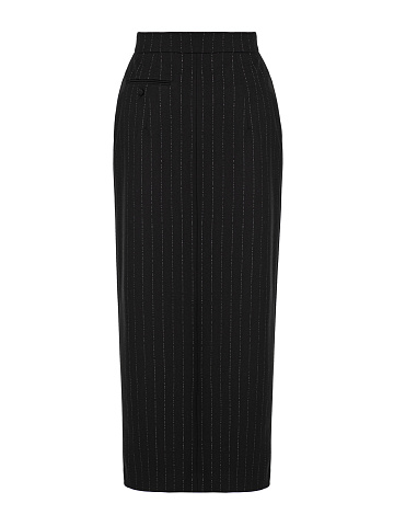 Black striped maxi skirt, 2