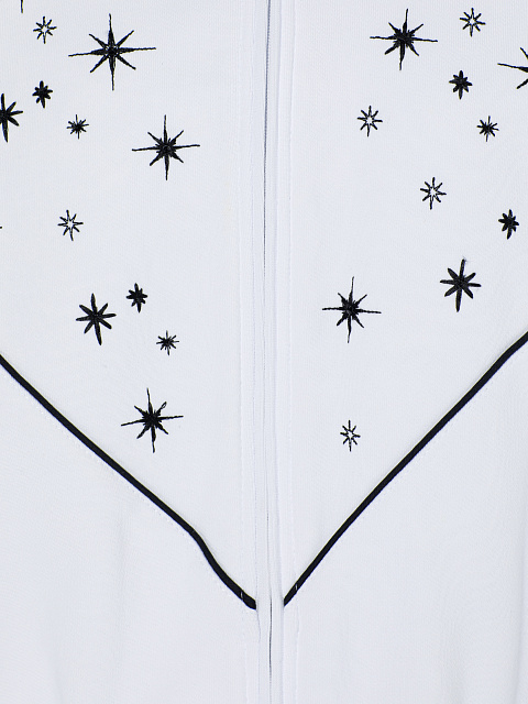 White tracksuit with star embroidery, 4