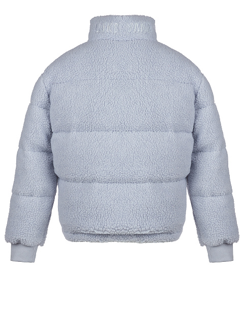 Light Blue Teddy Padded Jacket, 4