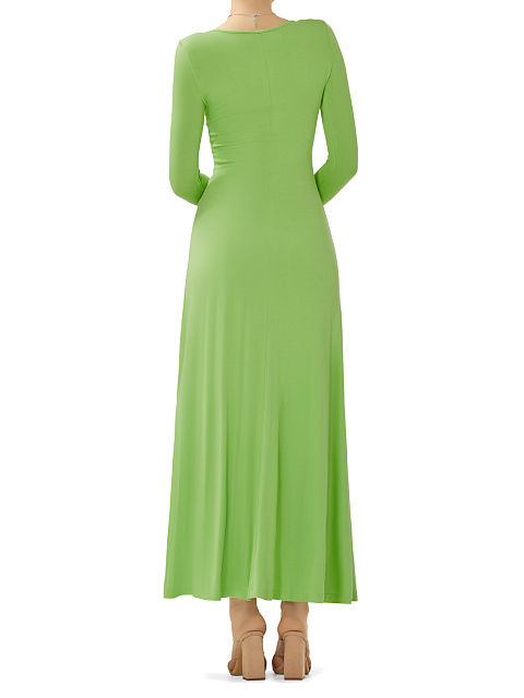 Light Green Rayon Jersey Maxi Dress, 6