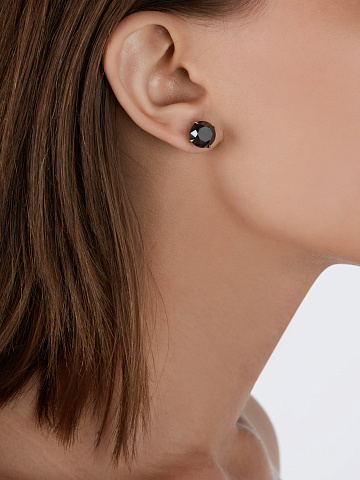 Black Gold & Diamond Earrings, 2