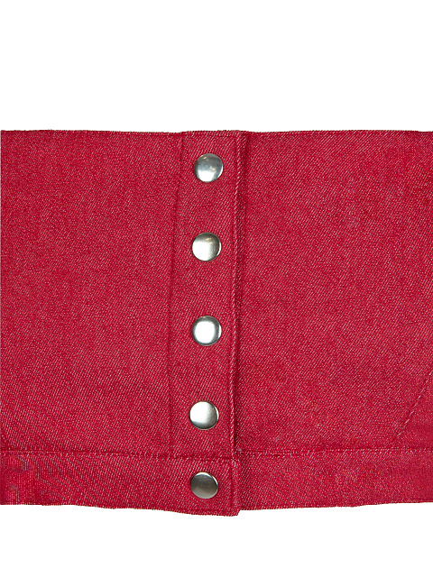 Red denim top, 3