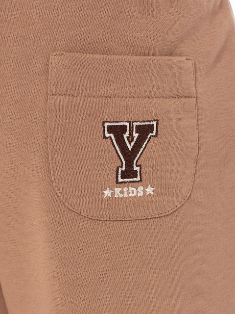 Kid's Brown Embroidered Jersey Tracksuit, 5 Kid's Brown Embroidered Jersey Tracksuit, 5