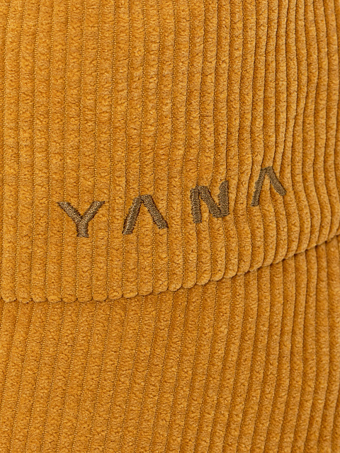 Caramel corduroy bucket hat with brown Yana embroidery, 3 Caramel corduroy bucket hat with brown Yana embroidery, 3