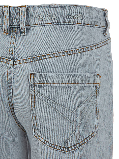 Distressed Light Grey Cotton Jeans, 5 Distressed Light Grey Cotton Jeans, 5