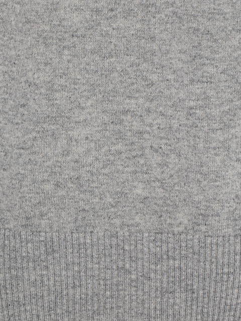 Men's Grey Cashmere Turtleneck Sweater, 3