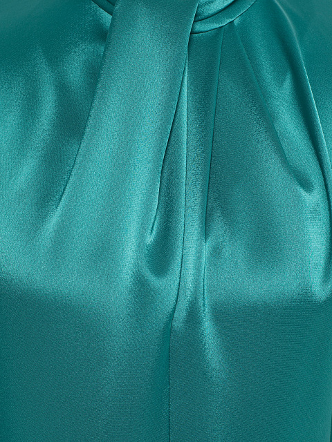 Turquoise Silk Midi Dress, 3