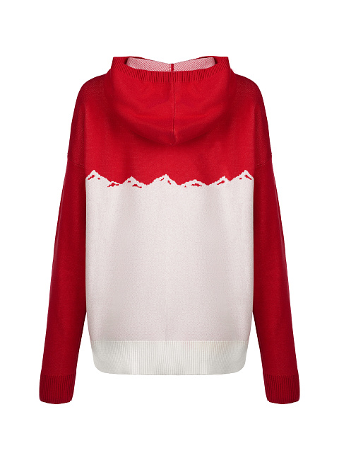 Men's Red & White Santa's Favorite Hooded Sweater, 2 Men's Red & White Santa's Favorite Hooded Sweater, 2