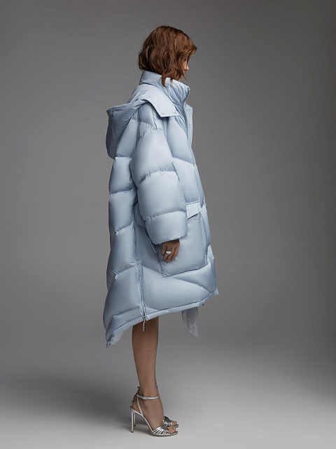 Light Blue Oversized Puffer Jacket, 2 Light Blue Oversized Puffer Jacket, 2
