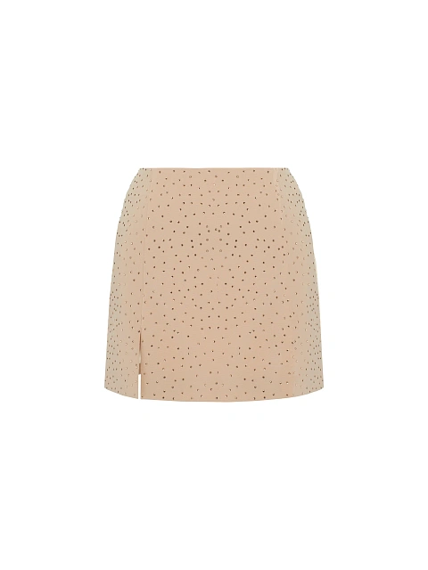 Bige Rhinestones Jacket & Mini Skirt Suit, 4