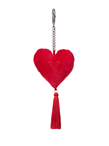 Red Velvet Heart-Shaped Keychain, 1