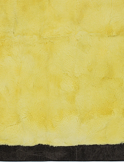 Yellow Rabbit Fur Wrap, 2