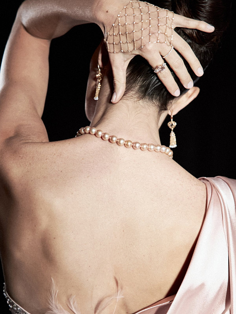 Rose Gold & Round Diamond Slave Bracelet, 4