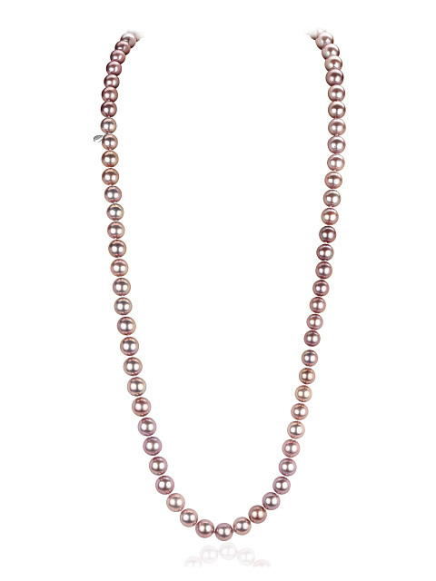 Lavender pearl necklace, 1