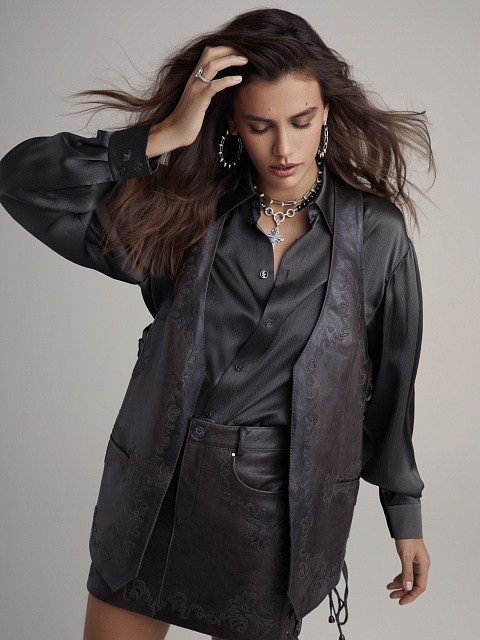 Round Diamond & White Gold Hoop Earrings, 5