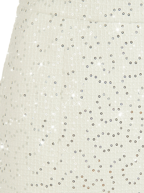 White Tweed & Rhinestone Top & Mini Skirt, 4