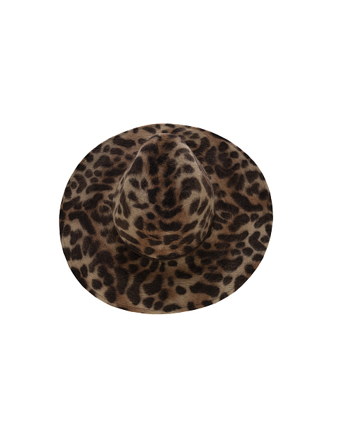Felt hat with leopard print, 2 Felt hat with leopard print, 2