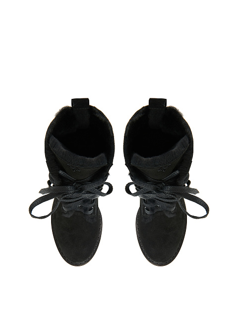 Black Suede Boots With Fur, 4 Black Suede Boots With Fur, 4