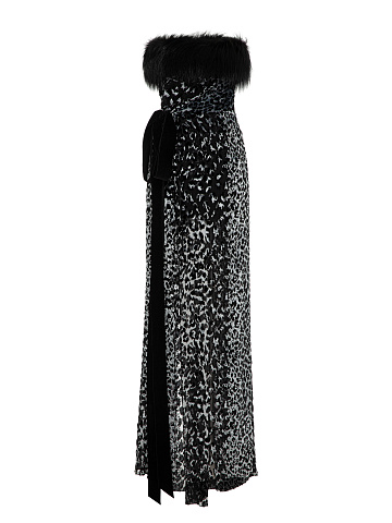 Devoré velvet dress, 1