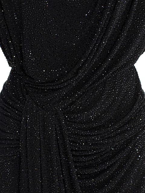 Black maxi dress with rhinestones, 4 Black maxi dress with rhinestones, 4