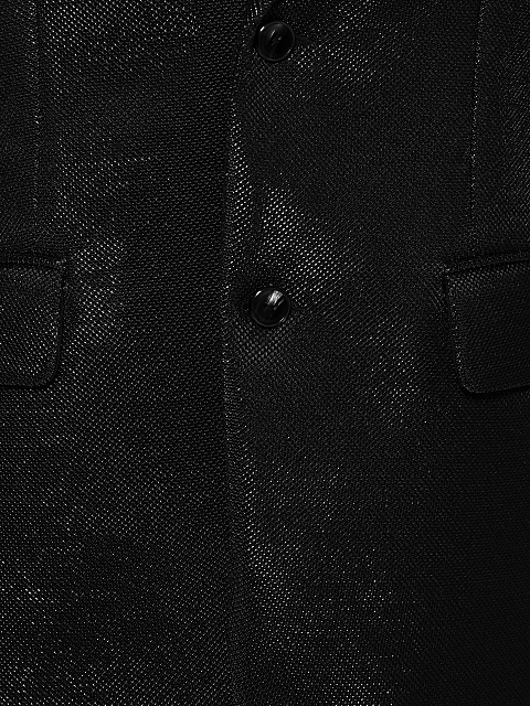 Black single-breasted jacket with lurex, 4