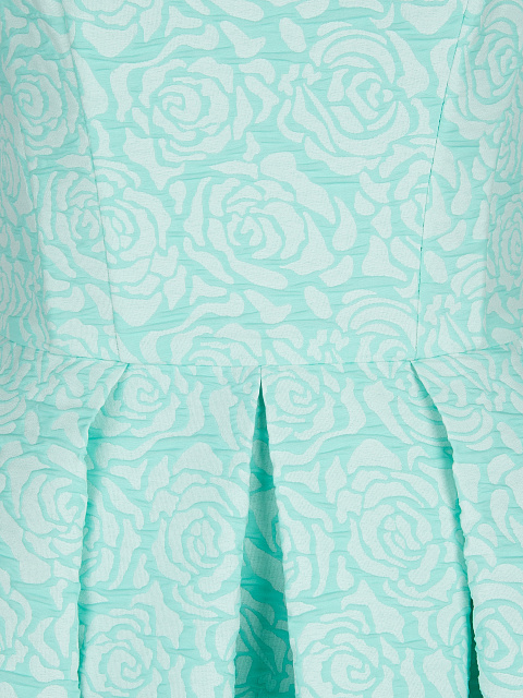 Turquiose Jacquard Midi Dress, 3