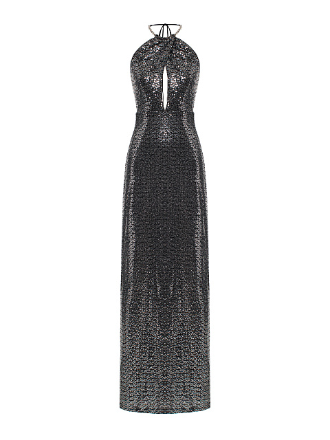 Dark Grey Sequin Maxi Dress, 1 Dark Grey Sequin Maxi Dress, 1