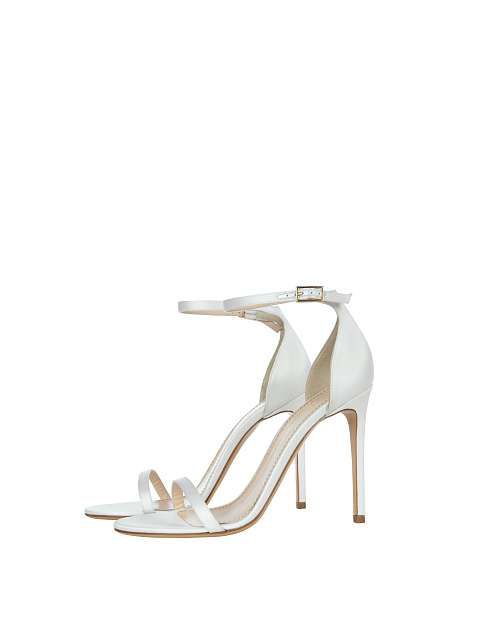 White Satin Sandals, 1