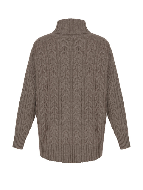 Brown Cashmere Cable Knit Sweater, 2 Brown Cashmere Cable Knit Sweater, 2