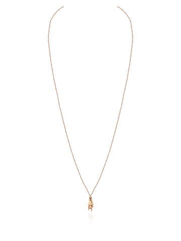 Necklace with pendant in gold-plated silver, 1