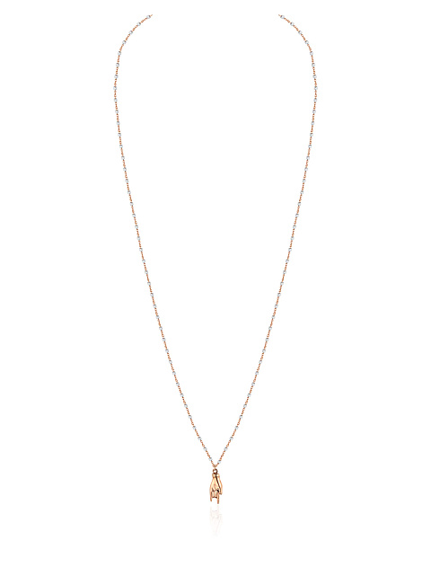 Necklace with pendant in gold-plated silver, 1