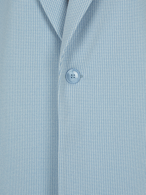 Light Blue Houndstooth Coat, 3